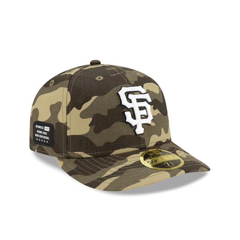 MLB San Francisco Giants Armed Forces Weekend Low Profile 59Fifty Fitted (XPY1709) - Green New Era Caps